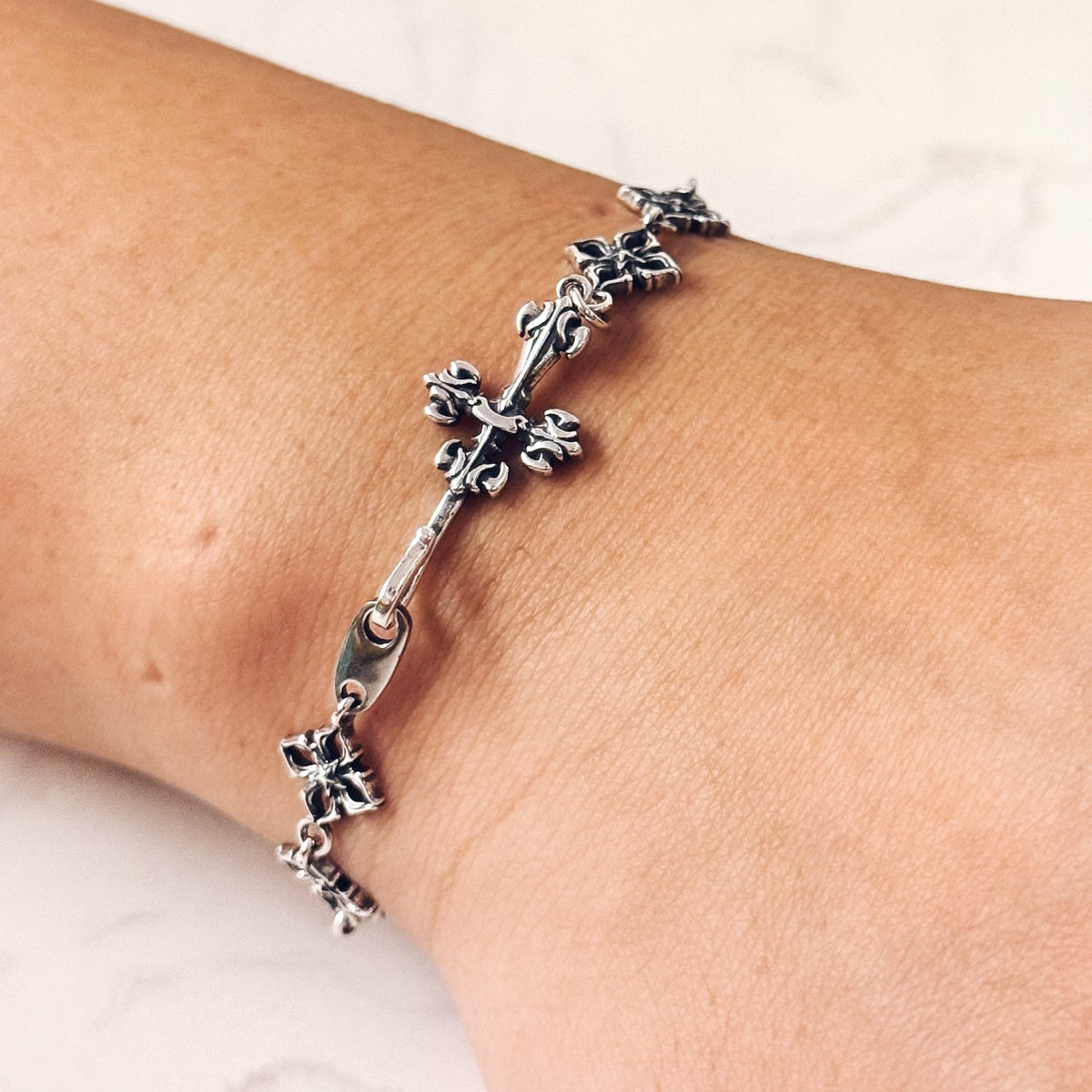 Gothic Cross Star Bracelet 哥德十字架星星手鏈