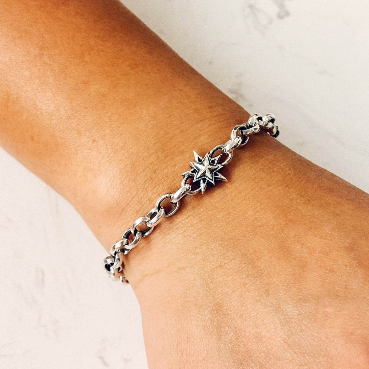 Star Hoop Bracelet 雙面鑲石星光手鏈