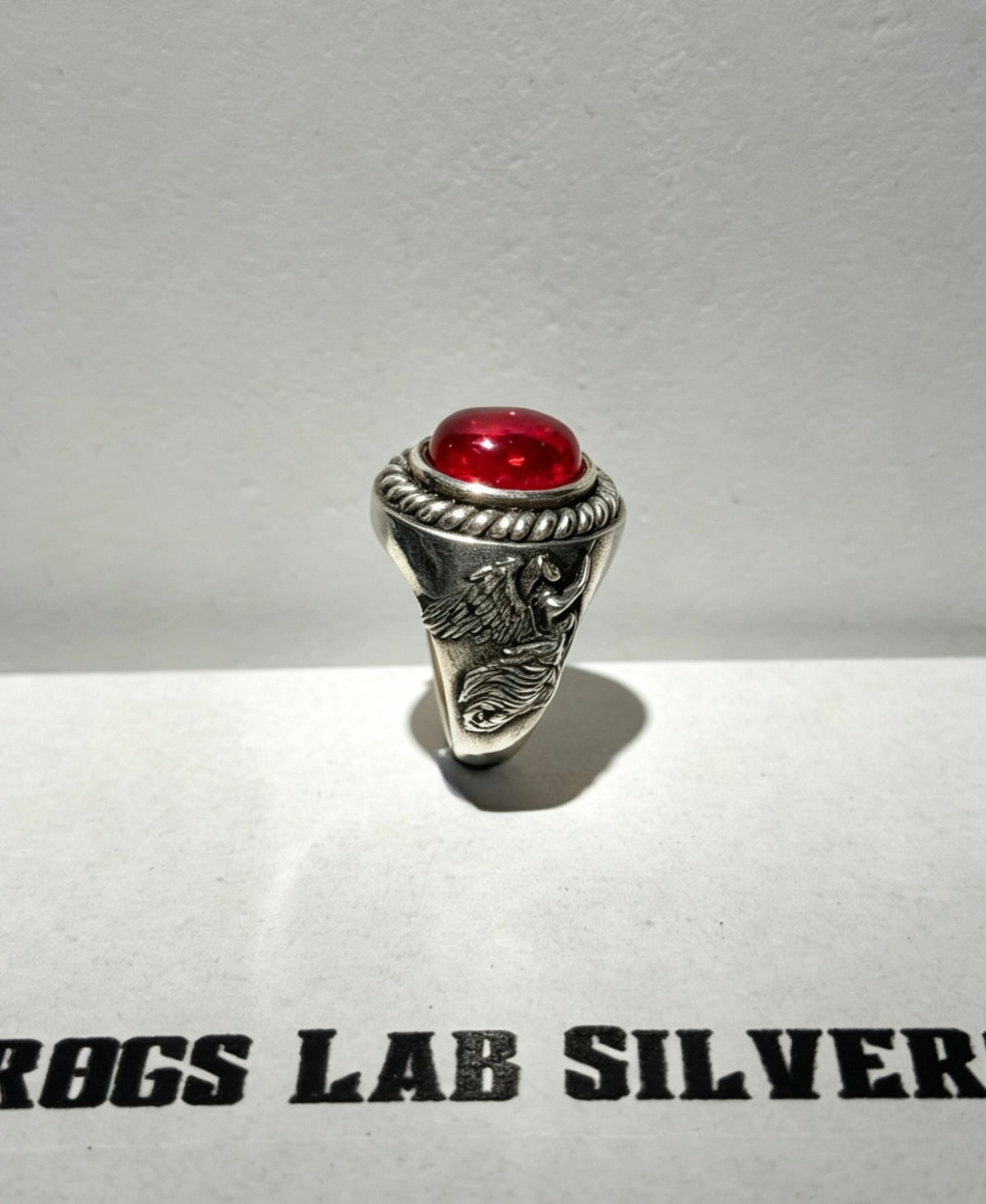 Red Garnet Angel Ring 石榴石天使戒指