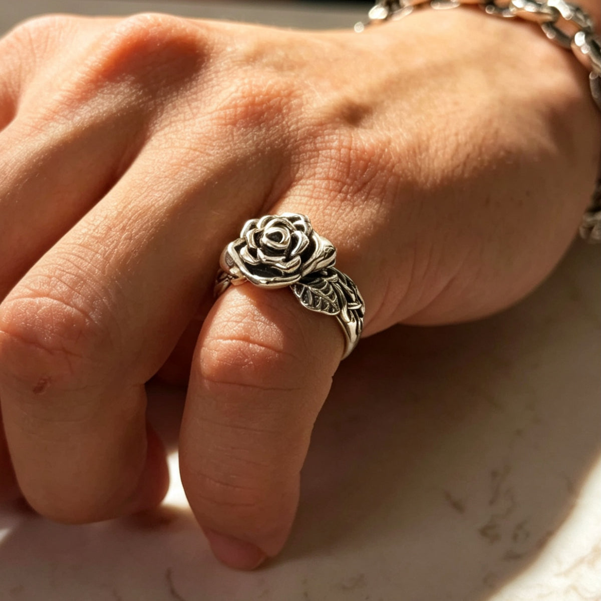 Rose Skull Ring 玫瑰骷髏戒指
