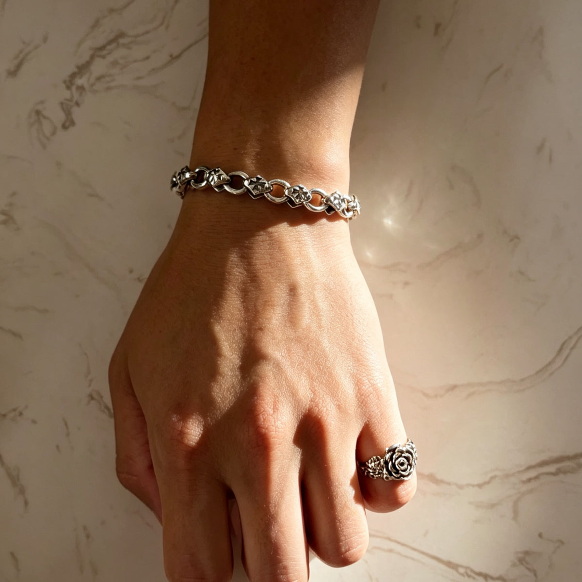 Maltese Cross OT Bracelet 馬爾他十字粗手鏈