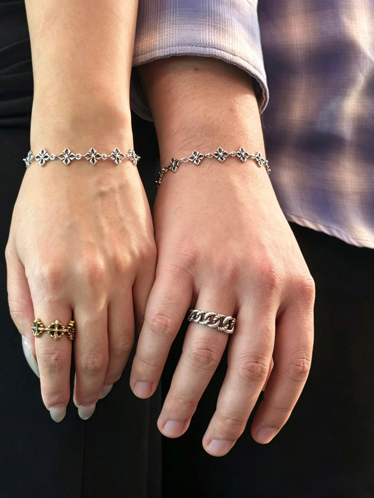 Gothic Cross Star Bracelet 哥德十字架星星手鏈