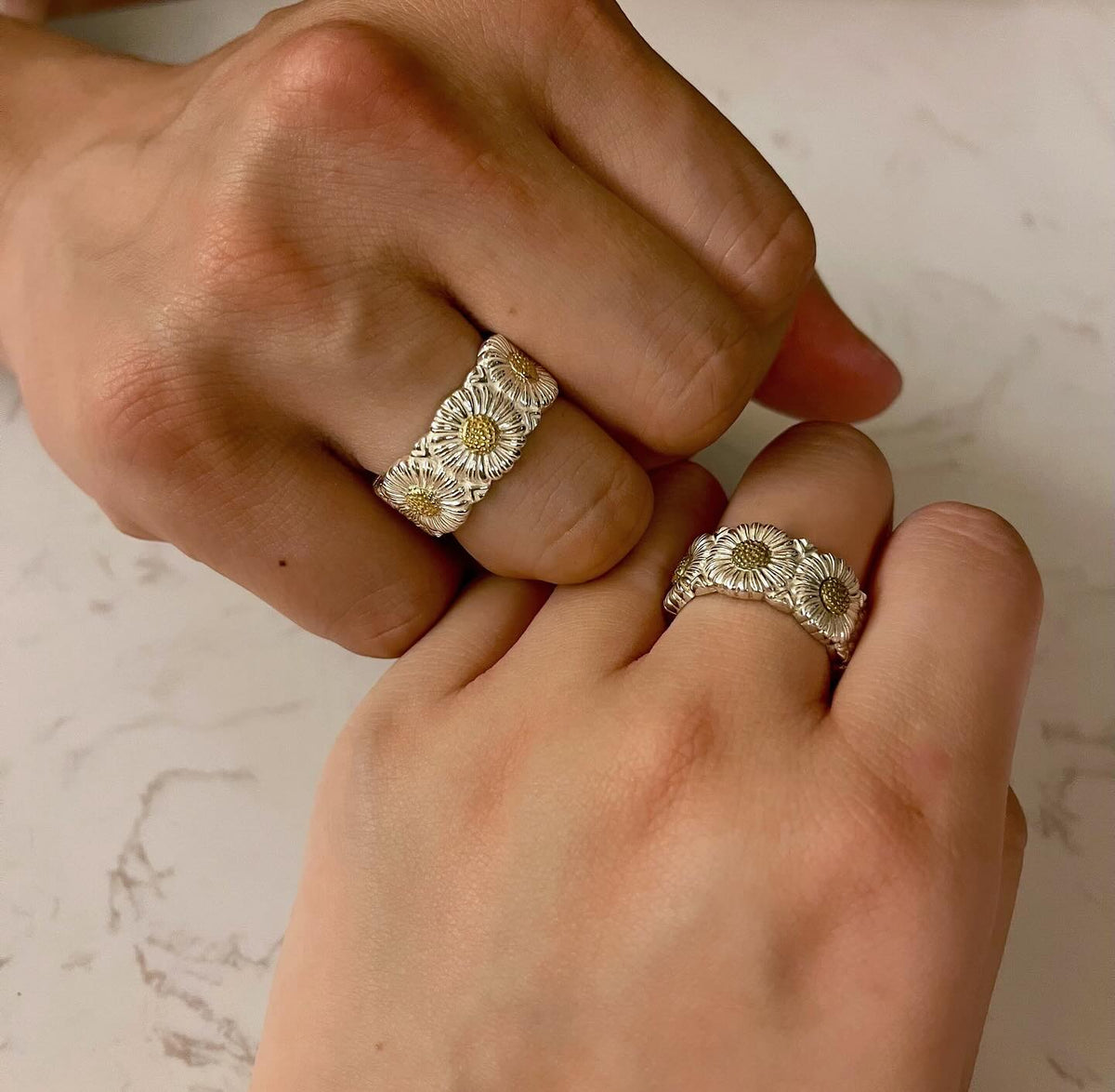 Daisy Ring 拋光雛菊戒指