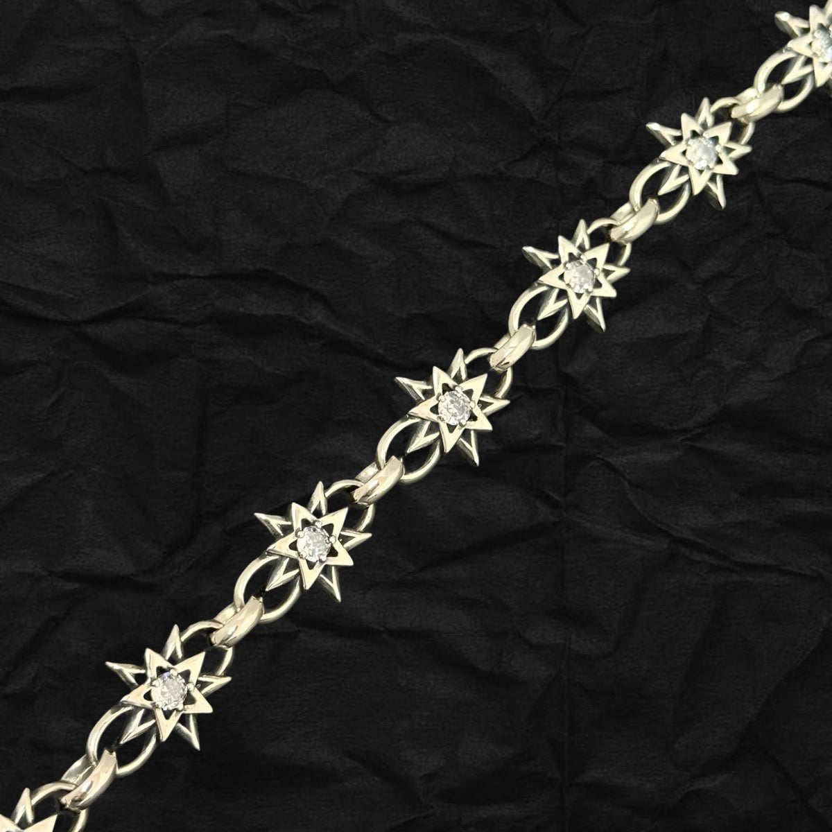 Star Link Bracelet 雙面鑲石星光手鏈