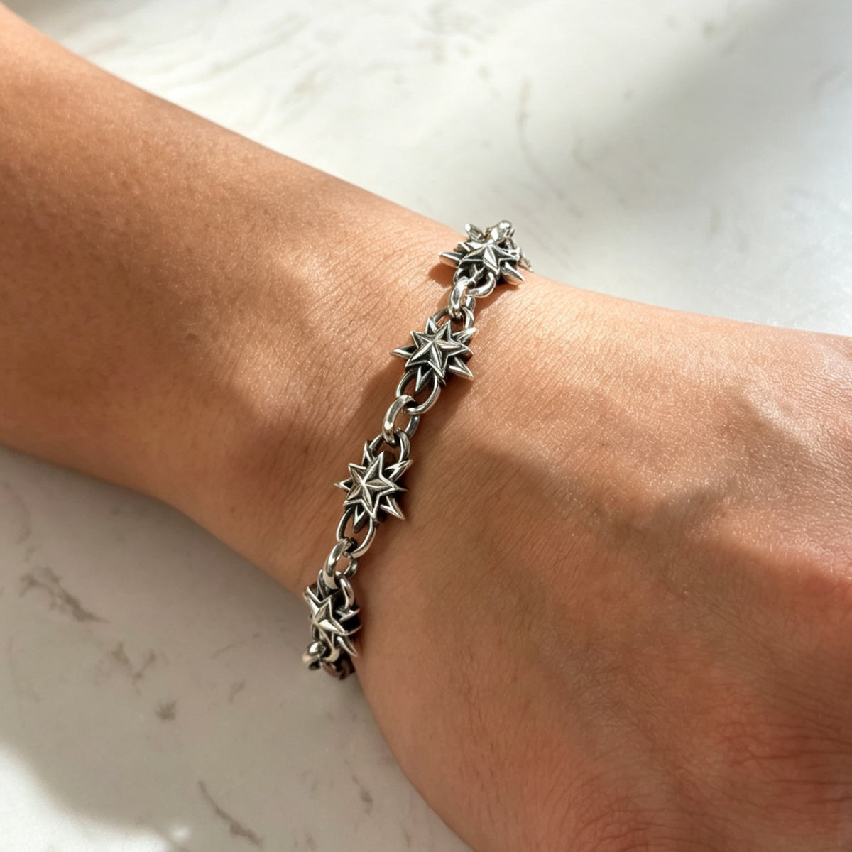 Star Link Bracelet 雙面鑲石星光手鏈