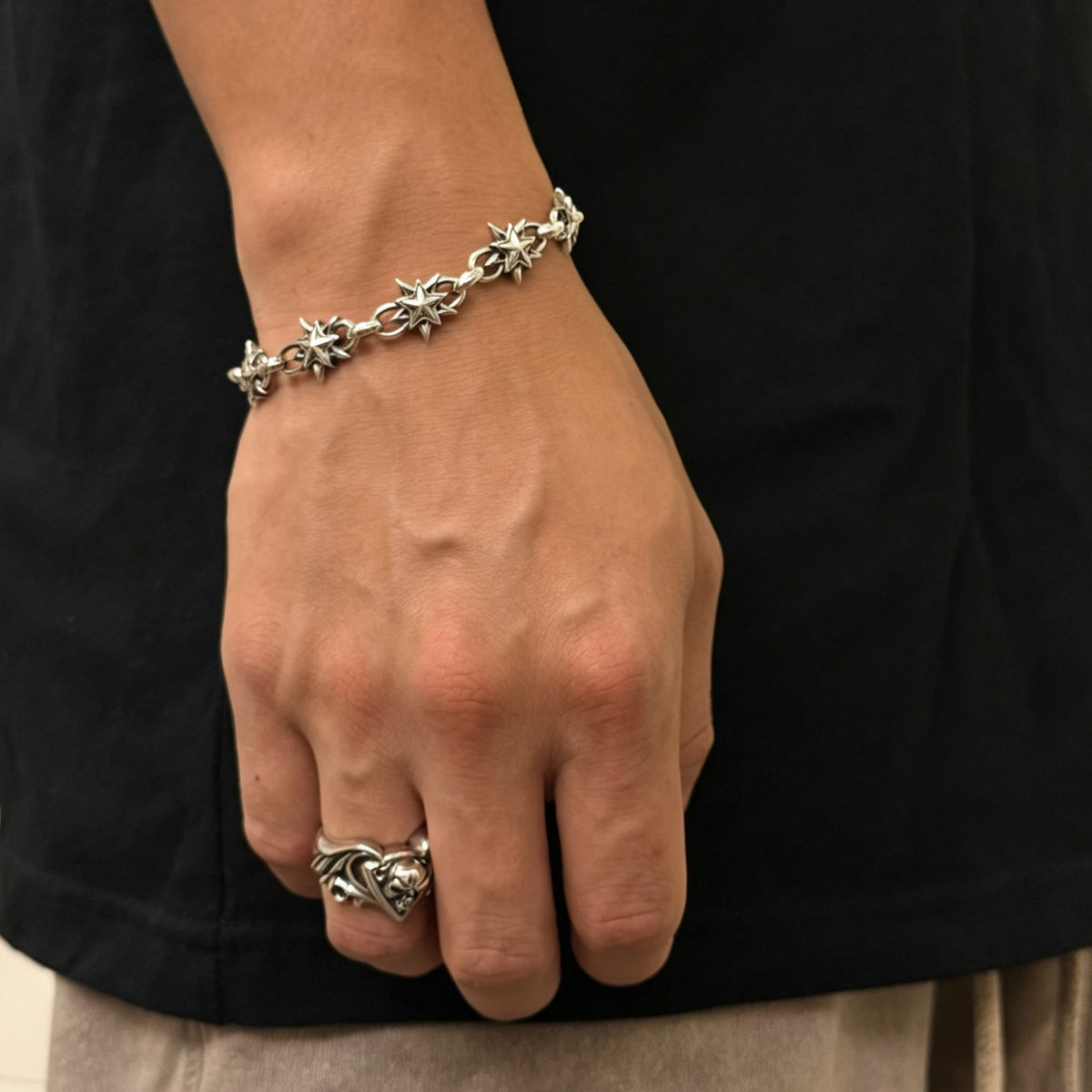 Star Link Bracelet 雙面鑲石星光手鏈
