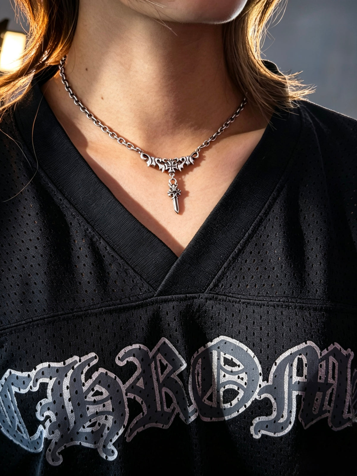 Fiery Dagger Necklace 火焰聖劍頸鏈