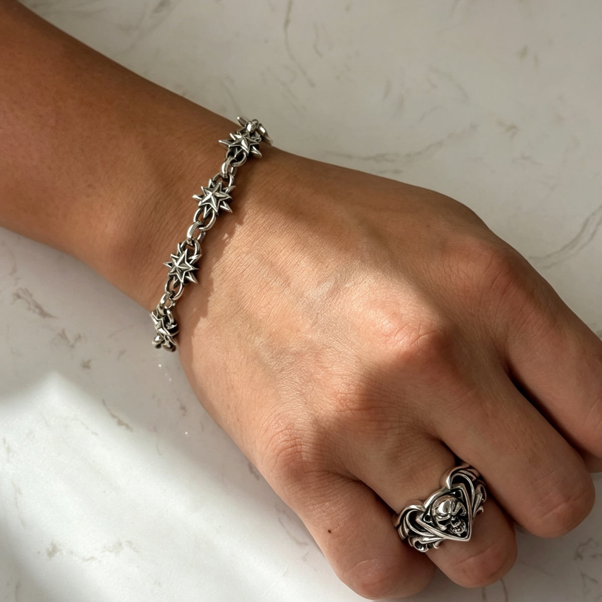 Star Link Bracelet 雙面鑲石星光手鏈