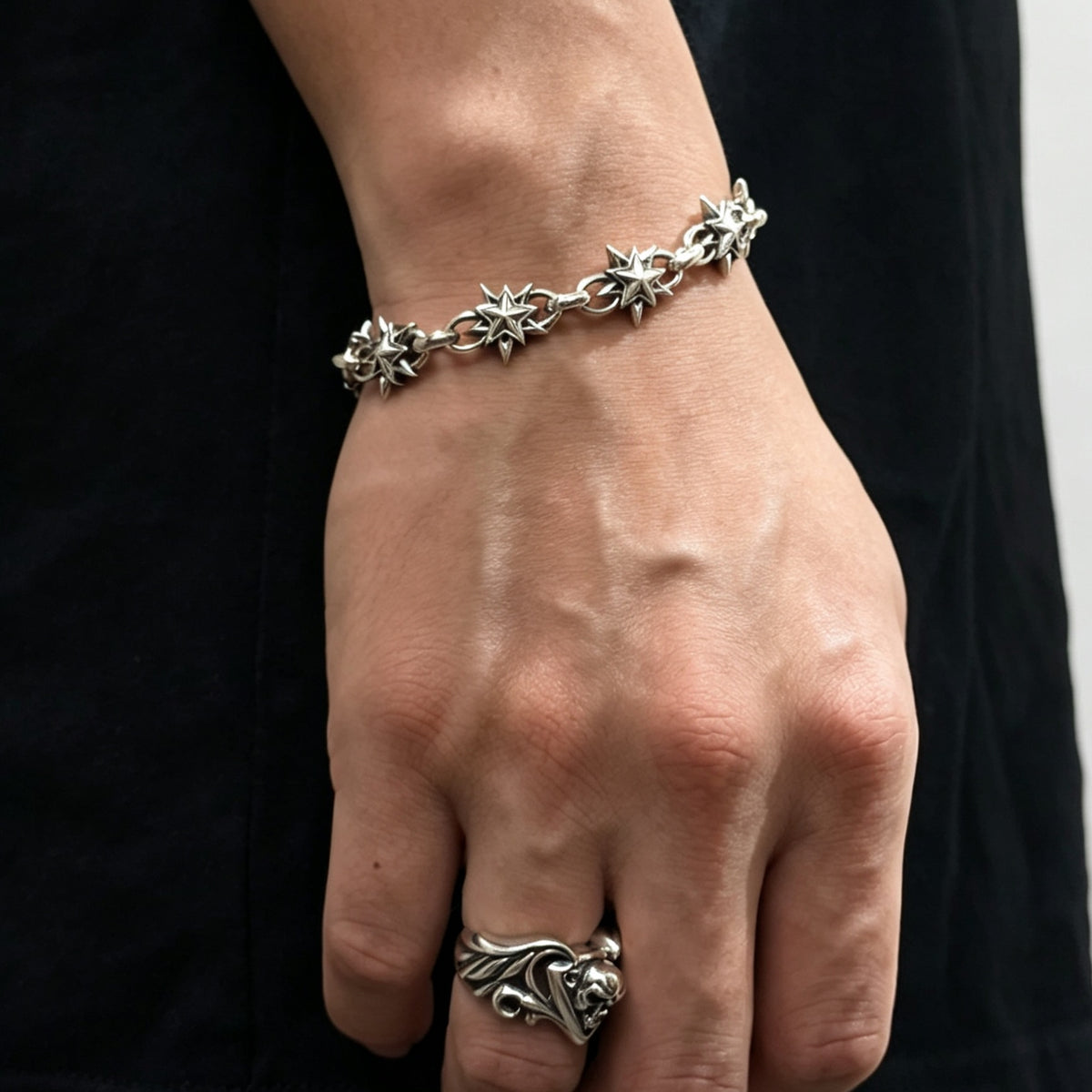 Star Link Bracelet 雙面鑲石星光手鏈