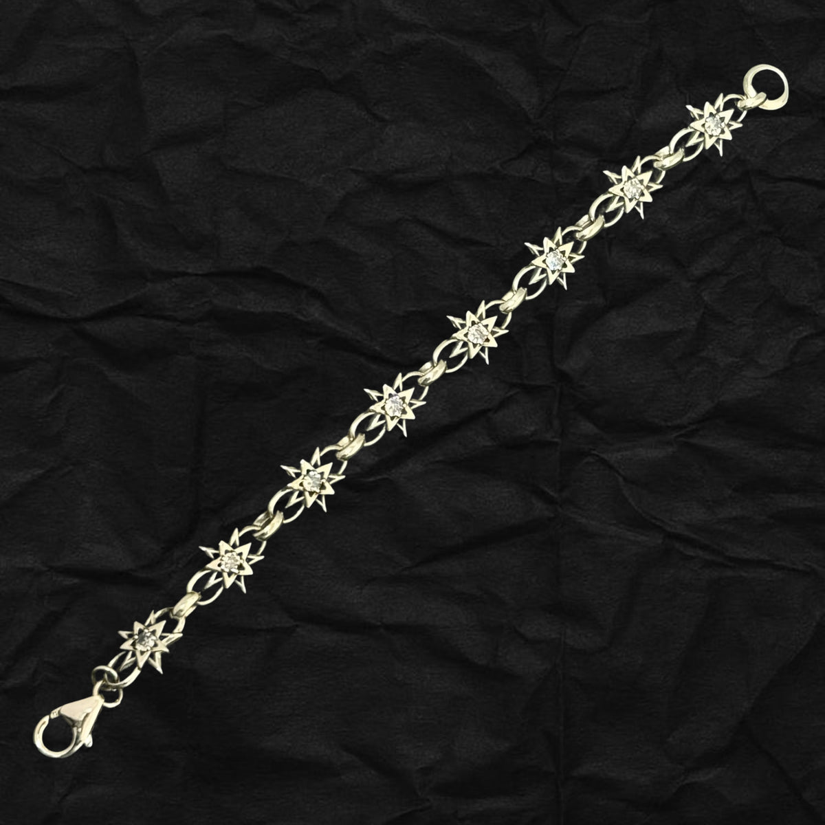 Star Link Bracelet 雙面鑲石星光手鏈