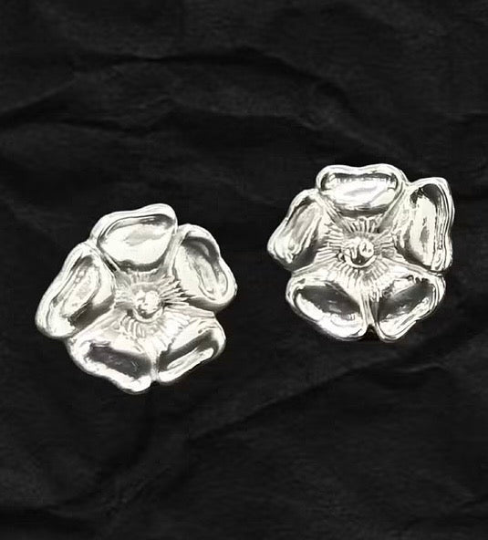 Rose Ear Stud 手工薔薇花耳釘