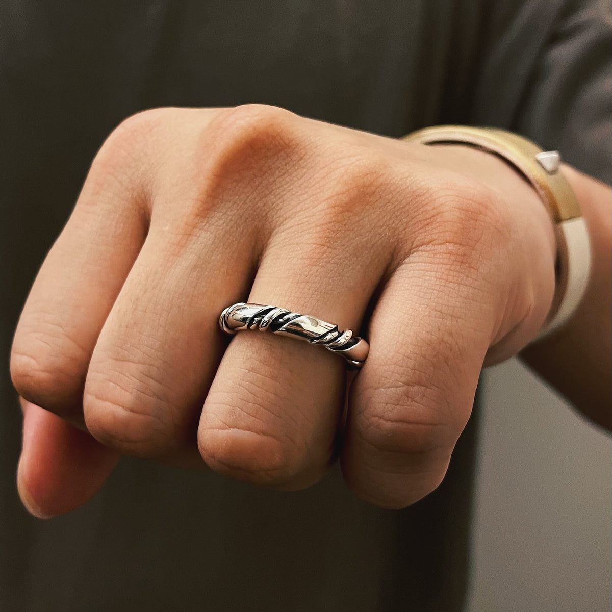 Twist Ring 扭麻花開口戒指