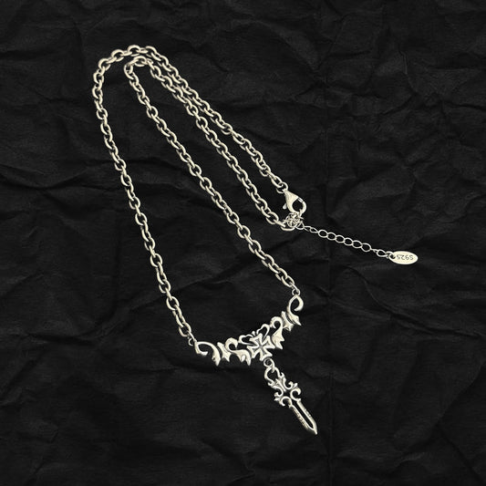 Fiery Dagger Necklace 火焰聖劍頸鏈