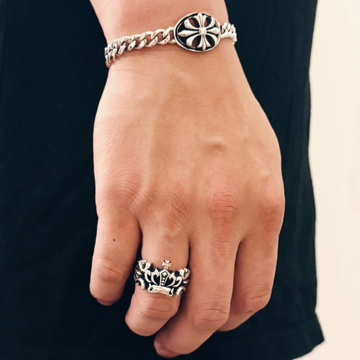 Cross Crown Ring 十字架皇冠戒指