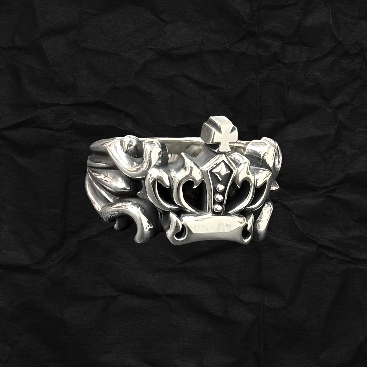 Cross Crown Ring 十字架皇冠戒指