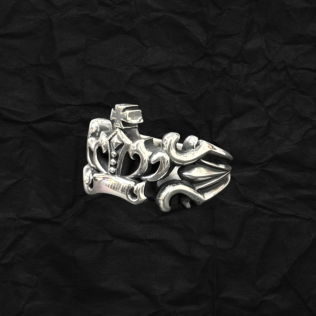 Cross Crown Ring 十字架皇冠戒指