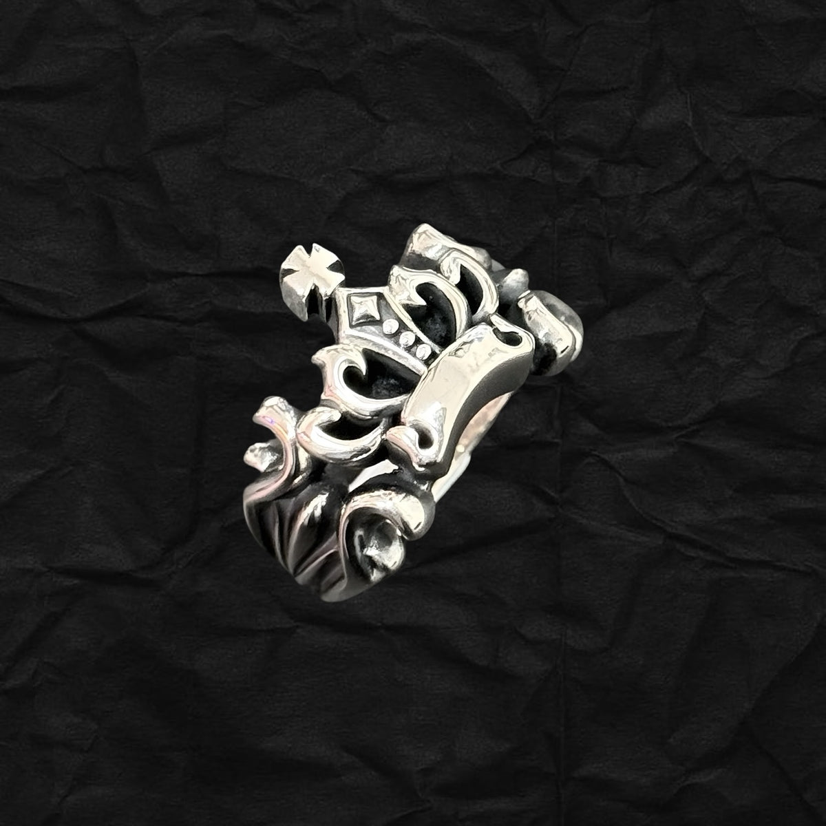 Cross Crown Ring 十字架皇冠戒指