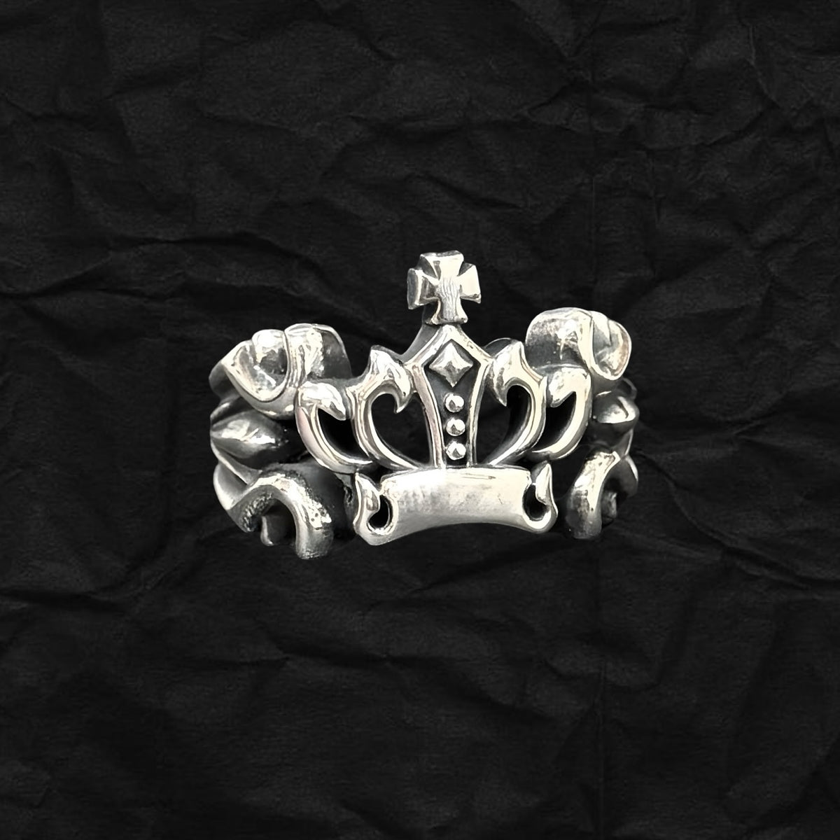 Cross Crown Ring 十字架皇冠戒指