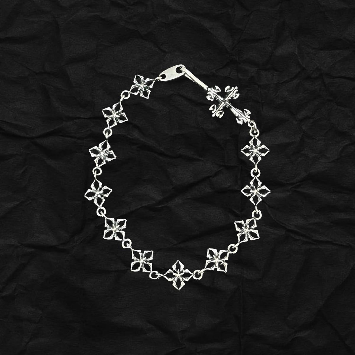 Gothic Cross Star Bracelet 哥德十字架星星手鏈