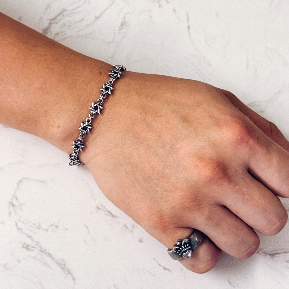 Hexagram Link Bracelet 六芒星幼手鏈