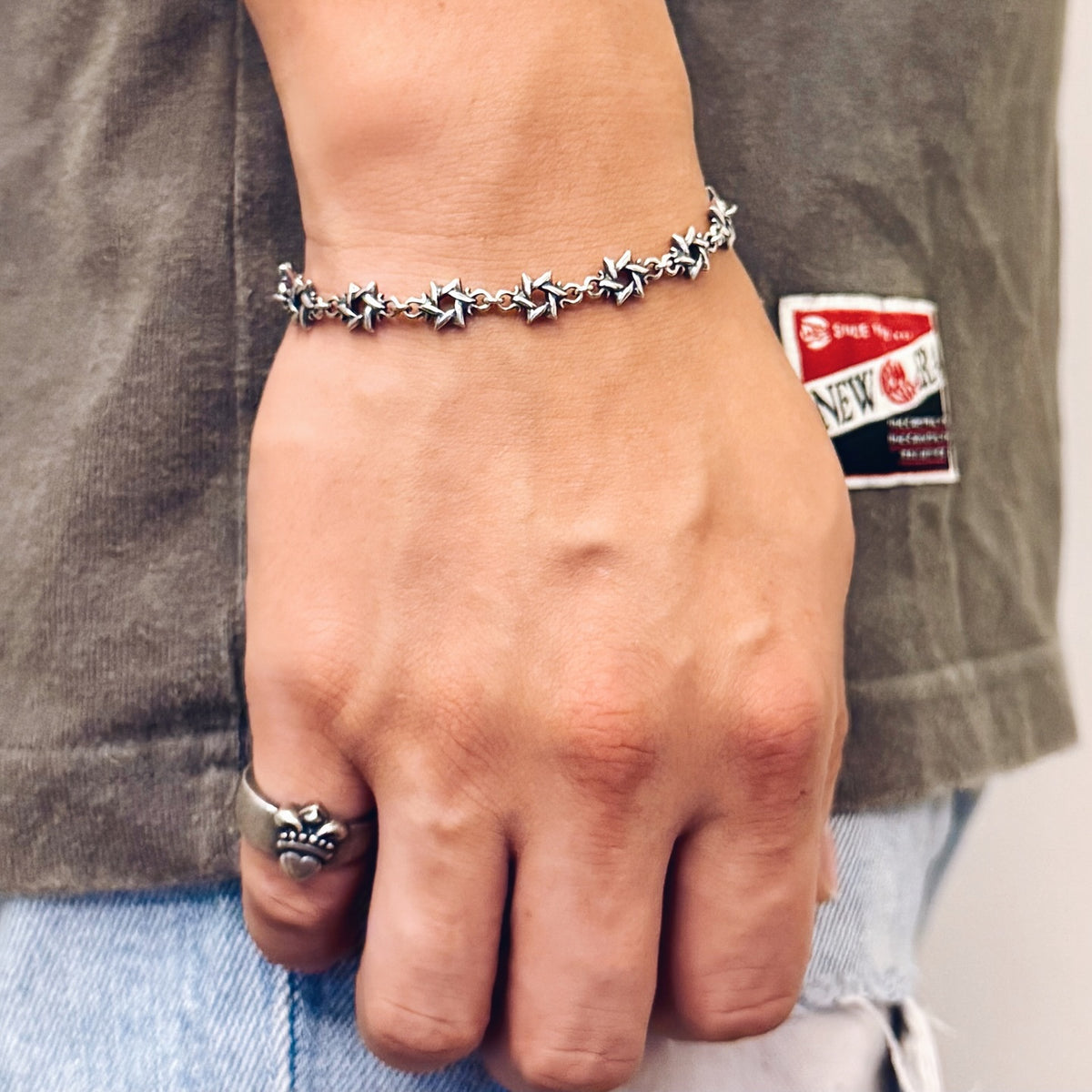 Hexagram Link Bracelet 六芒星幼手鏈