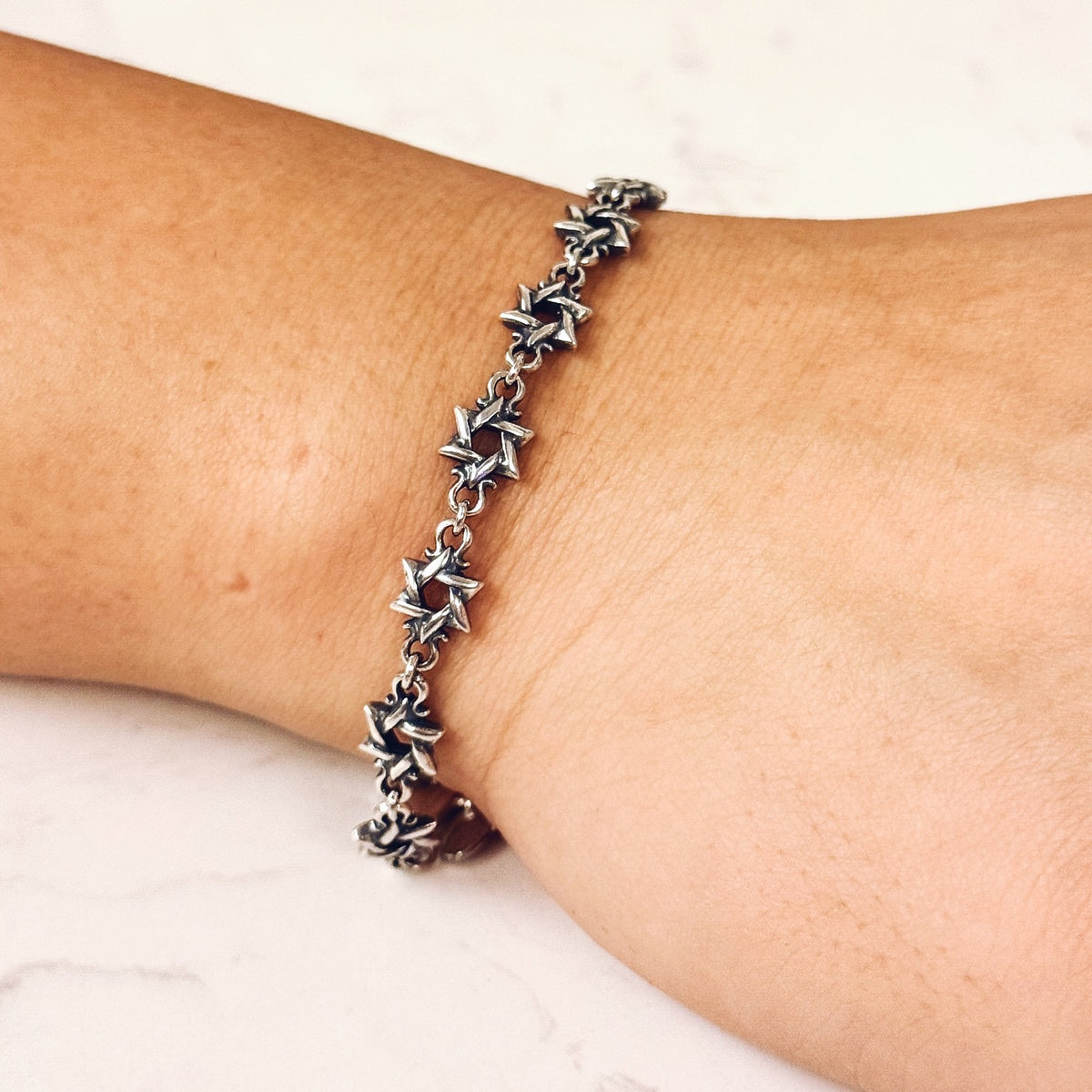 Hexagram Link Bracelet 六芒星幼手鏈