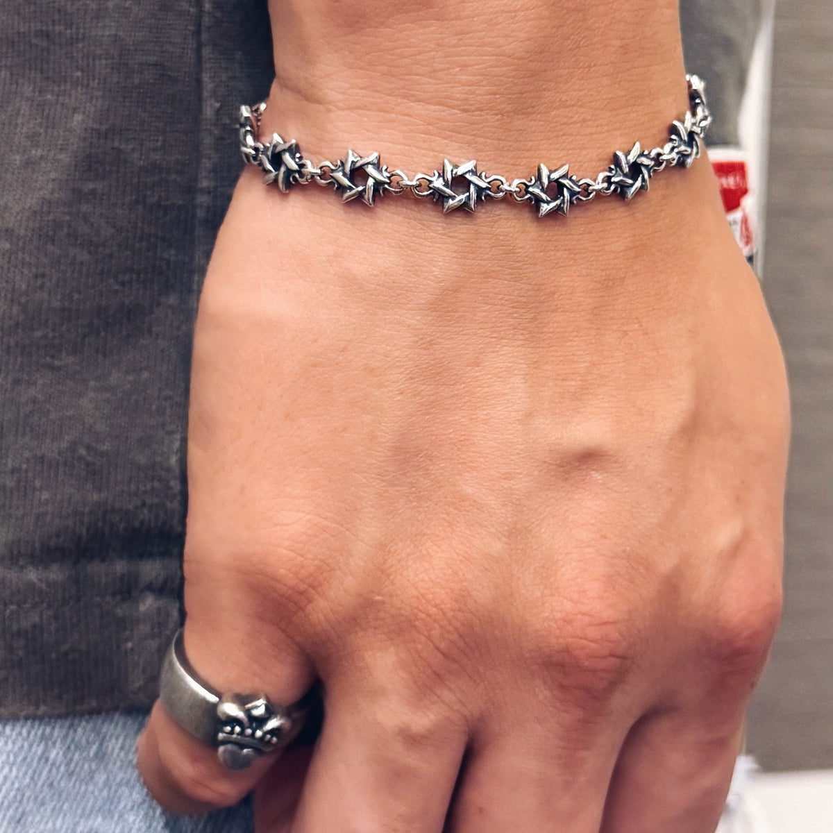 Hexagram Link Bracelet 六芒星幼手鏈