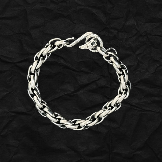 Crow Braided Rope Chain Bracelet 烏鴉扣編織粗麻繩手鏈