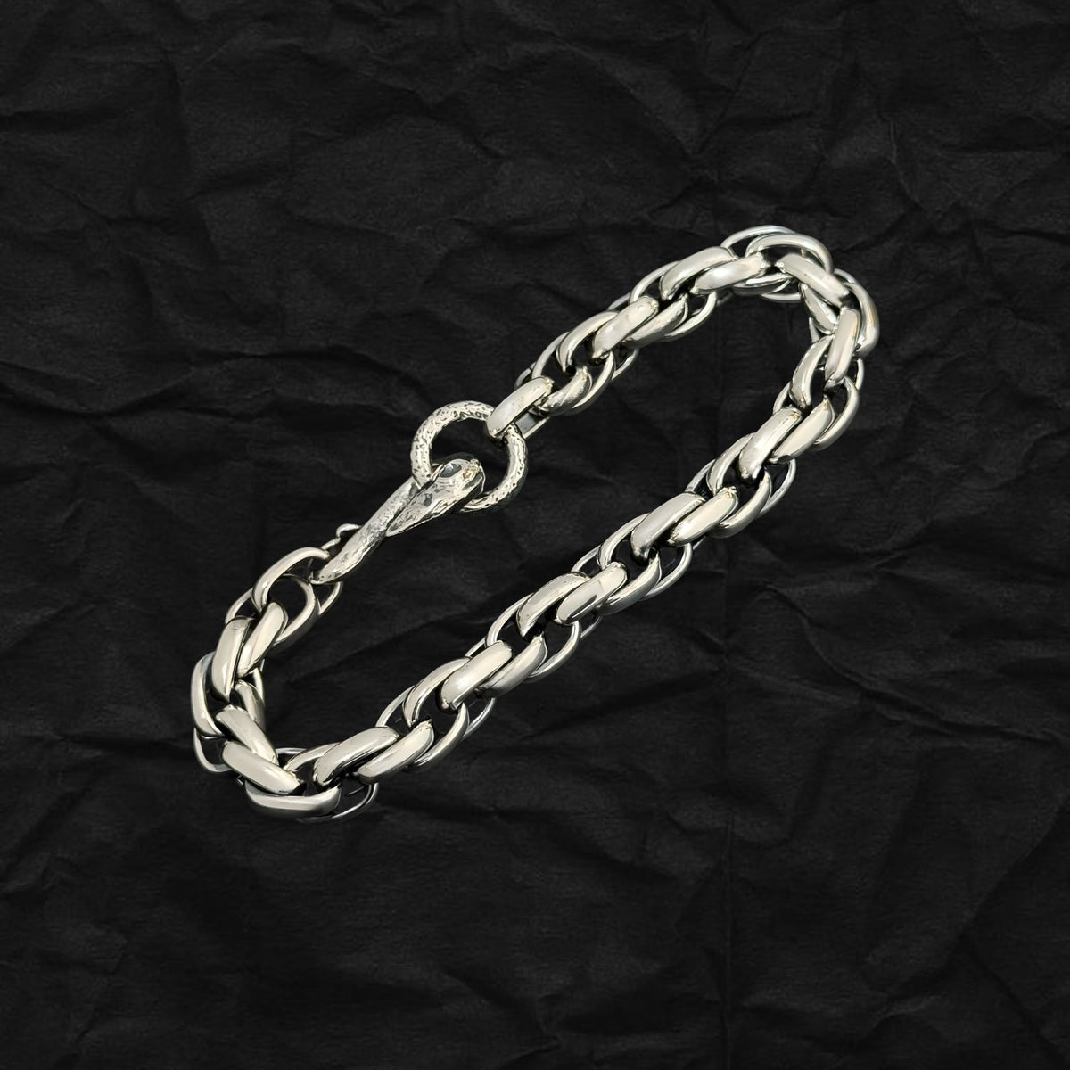 Crow Braided Rope Chain Bracelet 烏鴉扣編織粗麻繩手鏈