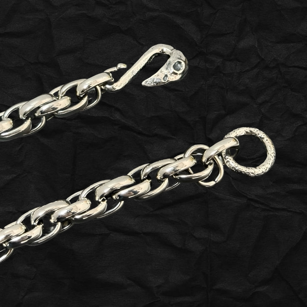 Crow Braided Rope Chain Bracelet 烏鴉扣編織粗麻繩手鏈