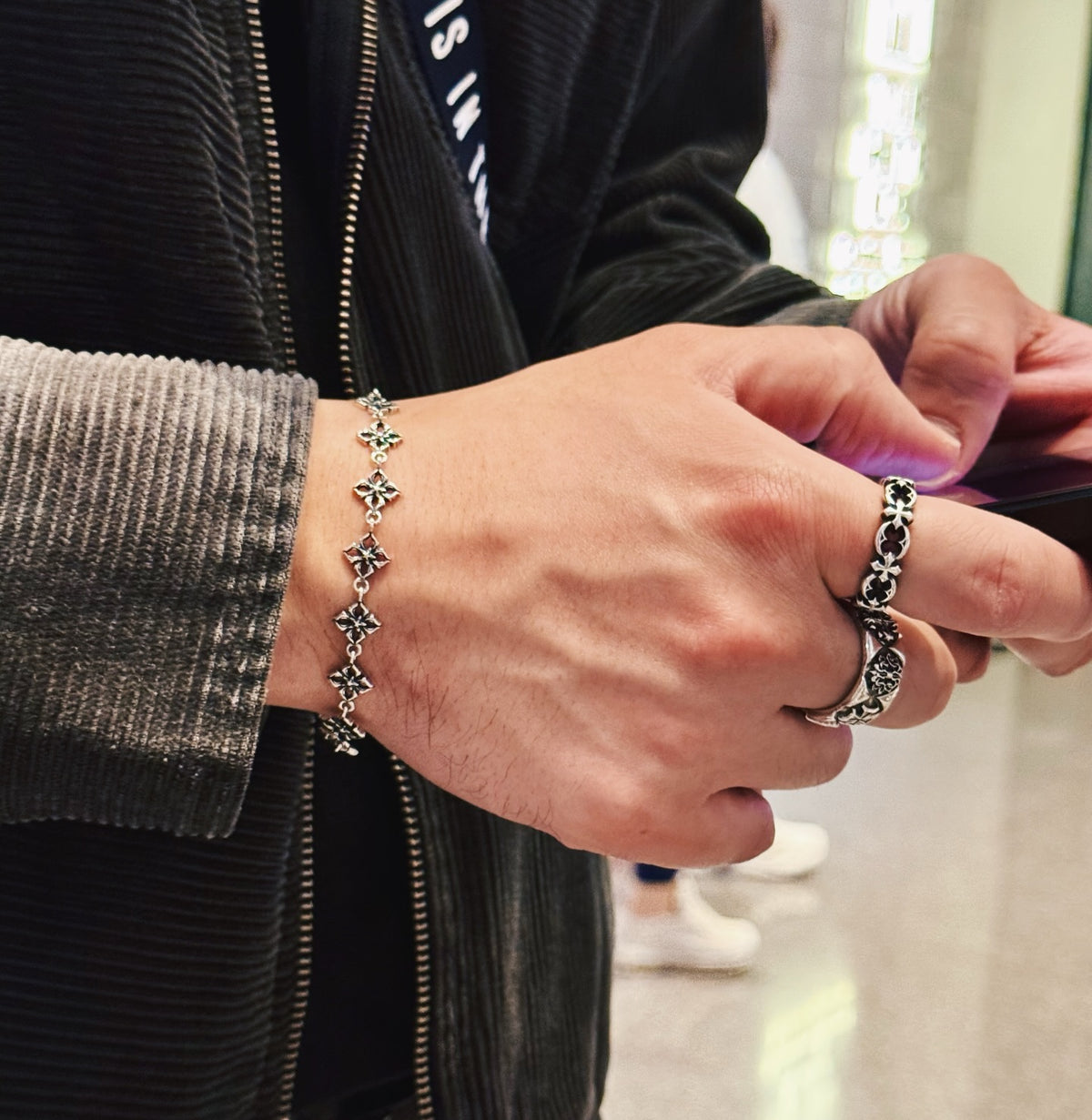 Gothic Cross Star Bracelet 哥德十字架星星手鏈