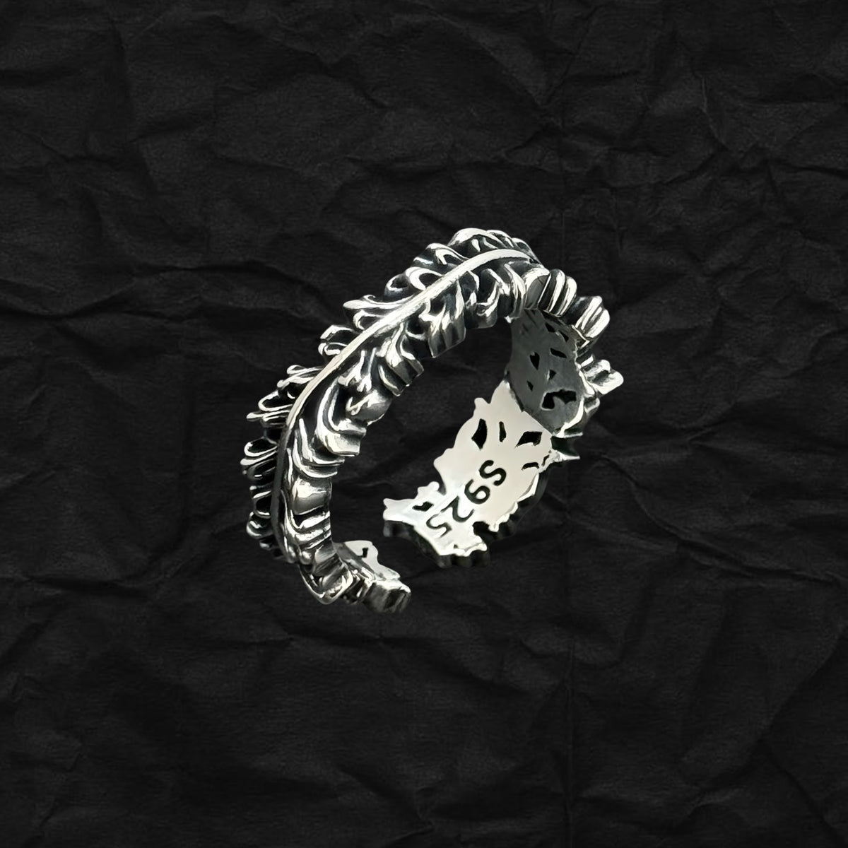 Feather Ring 羽毛開口戒指